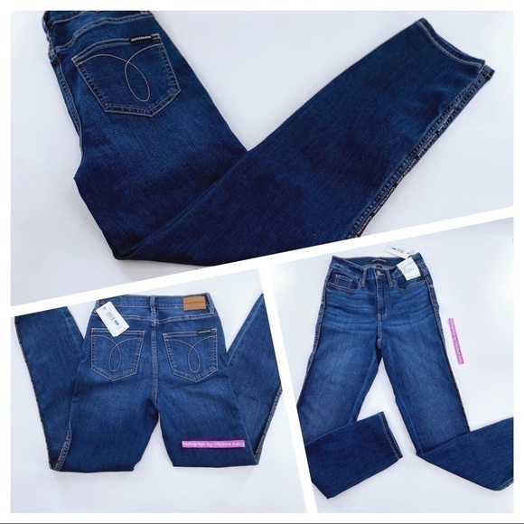 CALVIN KLEIN JEANS HiGH RISE SLIM REPREVE Sz25 - Picture 6 of 7